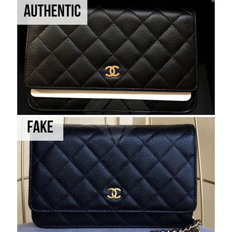 chanel wallet on chain fake vs real|authentic chanel counterfeit.